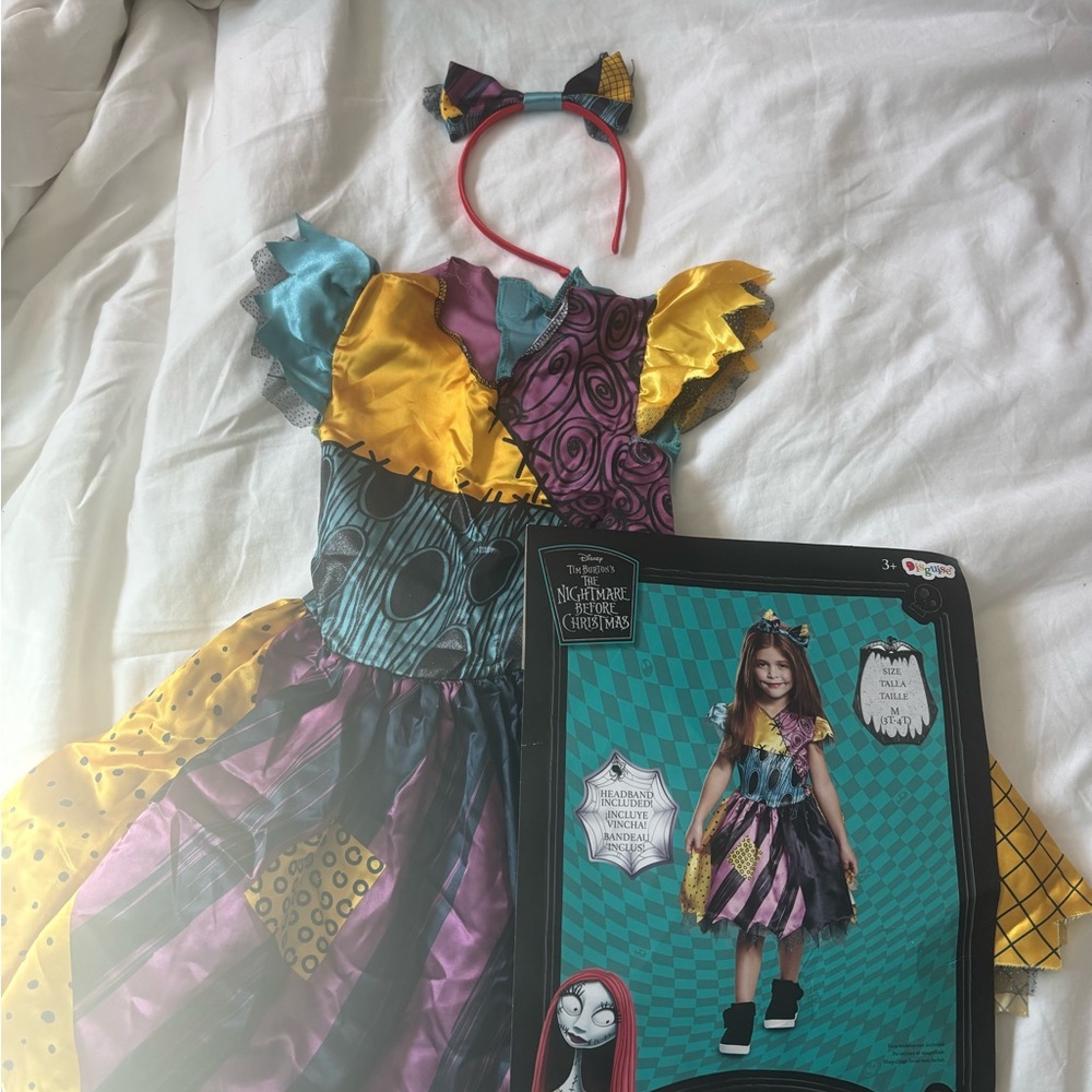 nightmare before christmas sally toddler girl costume 3/4